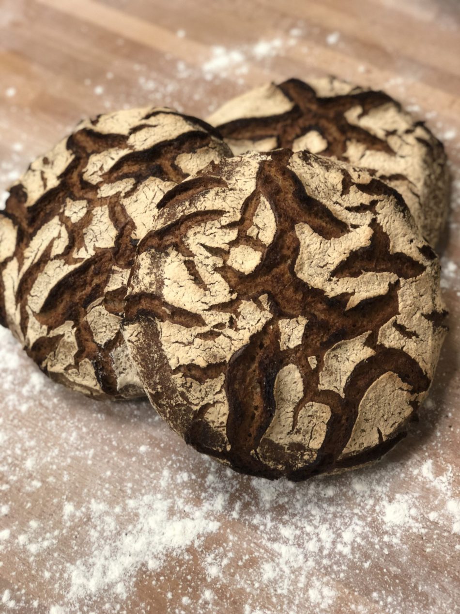 rye bread Loaves of